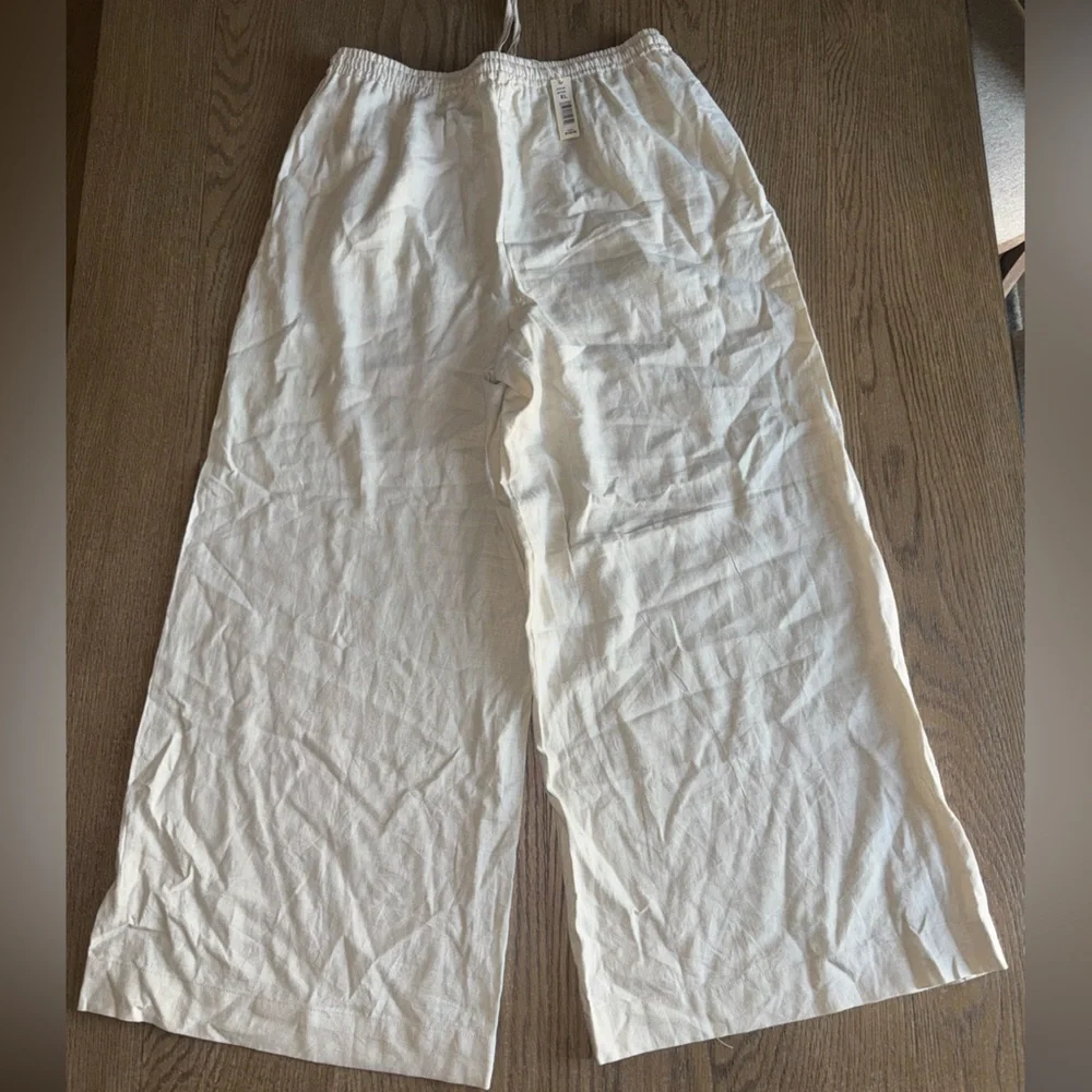 Max Studio Linen Blend Wide Leg Pants - Picture 8 of 10